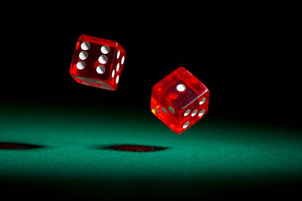 We show the sleek cards dealt on the green felt